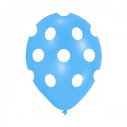 Puanlı Balon 12" Mavi - 10 Adet